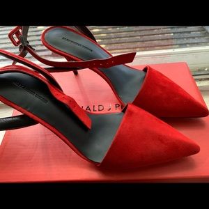 Alexander Wang red pumps